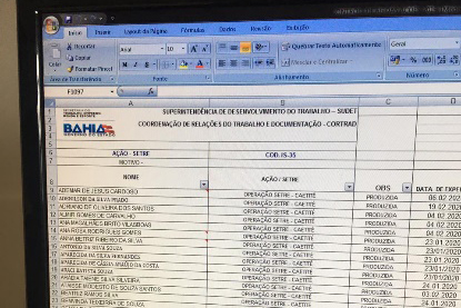 Controle do RG – SINE Móvel